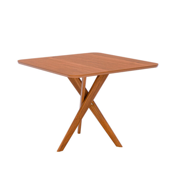 Mesa de Jantar Cacau Quadrada Cinamomo e Madeira 95 cm REF: 6976